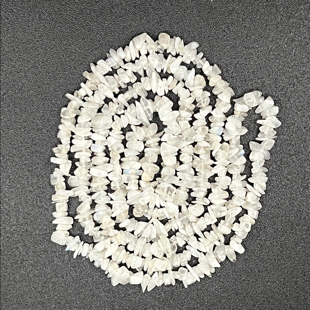 Vintage Southwestern 34" Moon Stone Necklace